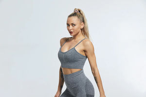 Ensemble de yoga pour femmes grande taille, best-seller, couleur personnalisée, vêtements de sport sublimés, nouveau design, entraînement, logo frontal, respirant - Product Image 5