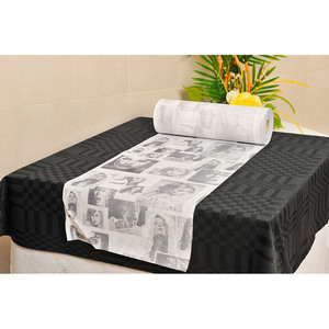 Rotolo di Tovaglia Stampata Nera Caras Bianca 0,40x48m Novotex TNT B2B - Product Image 1