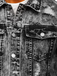 Vestes en jean d'hiver pour hommes personnalisées 2026 - Respirantes, coupe-vent, luxe pour toutes les occasions, mode confortable, streetwear unisexe - Product Image 5