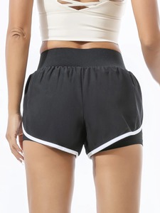 กางเกงขาสั้นกีฬาลำลองทรงหลวมสำหรับผู้หญิงใส่ในฤดูร้อนกางเกงขาสั้นสำหรับออกกำลังกายเล่นฟิตเนสวิ่งเล่นโยคะฟิตเนสมีกระเป๋า - Product Image 2