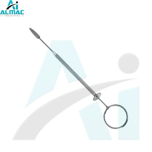 Extractor de tumores de tetina de acero inoxidable con certificado CE ALMAC, instrumento quirúrgico veterinario con logotipo OEM personalizado para cirugía de ganado - Product Image 1