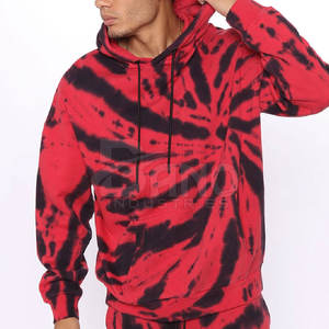 Sudadera con capucha teñida de corbata sólida ligera de gran tamaño para hombre cómoda informal de talla grande MOQ bajo tejido de lana French Terry Puff Technics - Product Image 2