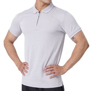 Camiseta Deportiva para Hombre, Verano, Gimnasio, Corte Regular, Media Cremallera, Secado Rápido, Transpirable, Ecológica, 100% Algodón - Product Image 4