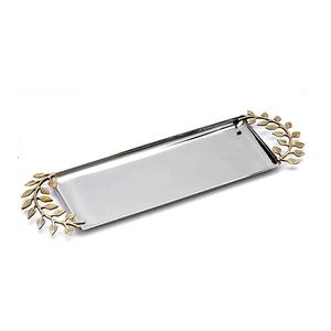 Nueva tendencia Vintage elegante reutilizable Metal Acero inoxidable plata restaurante redondo bandeja de servicio tamaño personalizado forma Color - Product Image 6