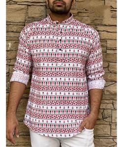Pakistanais Hiver AchkanBandhgalaSherwaniKurta pour Homme en Tissu de Coton avec Dernier Col Cou Bouton Chaîne Pyjama Pathani - Product Image 3