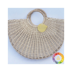 กระเป๋าชายหาดหญ้าทะเลสานด้วยมือที่ทนทานพร้อมกระเป๋าด้านในสำหรับวันหยุดฤดูร้อนและการใช้งานกลางแจ้งทุกวัน - Product Image 6