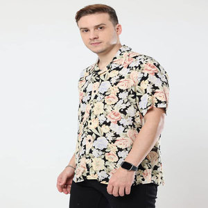 Chemise habillée décontractée pour homme 2019, 100 % coton dobby, écologique, respirante, extensible, imprimé fantaisie, pour les vacances d'automne, vente en gros - Product Image 1