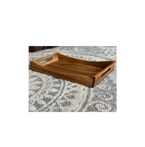 Plateau de service élégant en bois avec finition laquée pour bureau garde-manger maisons cafés ou restaurant solutions de service fonctionnelles - Product Image 4