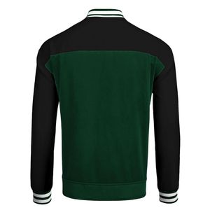 แจ็กเก็ตหนังเทียมสำหรับผู้ชายเสื้อแจ็คเก็ตนักกรีฑาพร้อมตะเข็บแบบสั่งทำ - Product Image 3