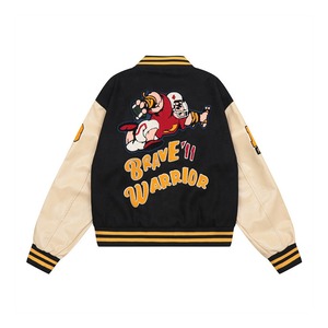 Chaqueta Universitaria Clásica de Béisbol para Hombre, con Cuello Alto, Bordado Personalizado con Logotipo, para Invierno - Product Image 2