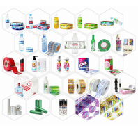 Film rétractable imprimé sur mesure pour bouteilles, canettes, PET, étiquette rétractable en plastique pour l'emballage des boissons, des aliments et des cosmétiques