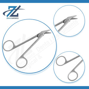 Ciseaux à suture à coupe angulaire pour fils souples, coupe maximale 1,2 mm, 120 mm de long, en acier inoxydable, instrument chirurgical manuel - Product Image 4