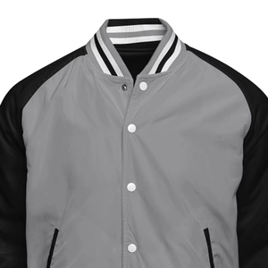 Chaqueta Varsity de Satén Bordada y Transpirable para Hombre, Talla Grande, Diseño Personalizado con Nombre y Número del Equipo, para Invierno - Product Image 6