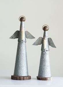 Silver Tidings Christmas Metal Ornament Escultura Elegante y Durable Holiday Display Piece - Product Image 4