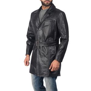 Chaqueta de Cuero de Otoño para Hombre de Alta Calidad, Color Personalizado, Transpirable, Cortavientos, con Capucha, Cuello Alto y Logotipo Frontal - Product Image 2