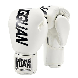 ถุงมือชกมวยหนัง PU ระดับพรีเมียม MMA สำหรับฝึกซ้อมคิกบ็อกซิ่ง ระบายอากาศได้ดี กันน้ำ บุฟองน้ำความหนาแน่นสูง สำหรับออกกำลังกายในยิม - Product Image 5