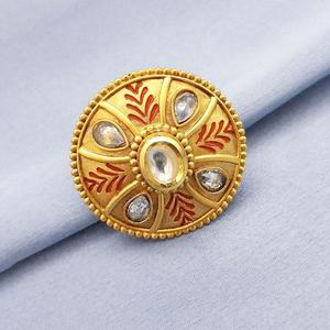 Kriaa AD Stone Bague de mode en cuivre réglable modèle 1504720 - Product Image 1