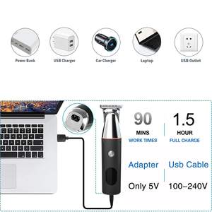 Kit de tondeuse de précision sans fil tout-en-un 5-en-1 pour homme, rechargeable par USB, étanche IPX7, pour le corps, le nez, la barbe et la coupe de cheveux, idéal pour les voyages en camping-car - Product Image 4