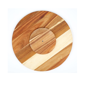 Utensilios de cocina y restaurantes Lazy Susan de madera hechos a mano Lazy Susan forma redonda al mejor precio - Product Image 1