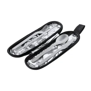 Ensemble de couverts écologiques en acier inoxydable Sullery pour le camping en plein air et les ustensiles - Product Image 3