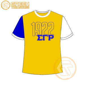 Vente en gros de t-shirt Sigma Gamma Rho pour femmes vêtements de sororité jersey de coton t-shirt respirant de haute qualité vêtements grecs pour femmes - Product Image 6