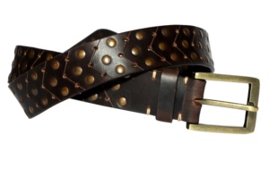 Cinturón de polo de cuero pintado occidental hecho a mano de alta calidad de la India Precio de fábrica competitivo OEM aceptado - Product Image 2