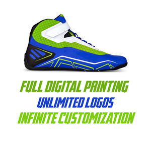 Nouvelles chaussures de course de kart noires en cuir confort/chaussures de course de voiture en cuir véritable - Product Image 5