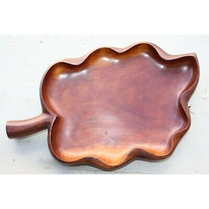 Nouvelle conception de plateau et assiette à collations en bois fournisseur de gros pour la maison ustensiles de cuisine comptoir serveur vaisselle assiette - Product Image 4