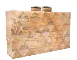 Bolso de mano de perlas de resina hecho a mano de lujo para mujer, bolso de perlas con asa superior, monedero para mujer, monedero nupcial al por mayor, bolsos de mano para mujer - Product Image 2