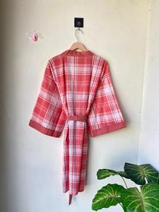 Pure Cotton <b>Kimono</b> Elegant 100% Cotton V-neck <b>Kimono</b> Robe for Summer Loungewear Robes Festival Clothing Gift For Her - Product Image 6