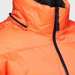 Chaqueta de Invierno con Cremallera y Logotipo Personalizado Reactiva al Calor, Chaqueta Corta Acolchada Gruesa de Color Sólido, Chaqueta Abrigada con Cremallera para Hombre - Product Image 2