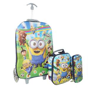 Ensemble de 3 sacs à roulettes scolaires (13S1) - Minion - Product Image 1