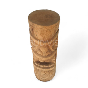 Tall Tribal Tiki Wooden Coffee <b>Stool</b> Handmade Ethnic Furniture for Wholesale Interior <b>and</b> Tropical Display - Product Image 2