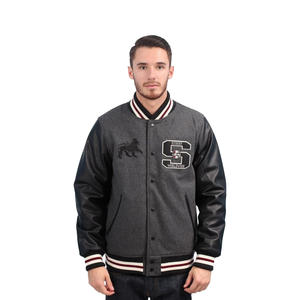Blouson de baseball Blouson de baseball Streetwear pour homme Veste de baseball à manches longues légère boutonnée Veste Letterman pour homme - Product Image 1