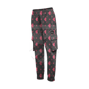 Pantalon Cargo taille haute pour femme Taille personnalisée Léger 100% coton Style décontracté avec poches Pantalon ample - Product Image 3