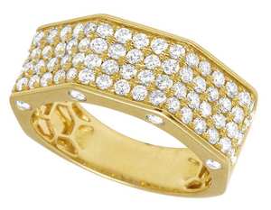 8.00 Carat Hip Hop avec VVS Moissanite Bague de fiançailles en diamant taille ronde pour homme en argent sterling 925 - Product Image 5