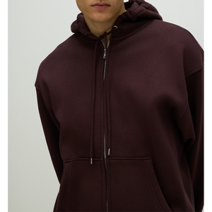 Sudadera con Capucha para Hombre, Corte Holgado, Hombros Caídos, 100% Algodón, Invierno, Antibolitas, Transpirable - Product Image 3