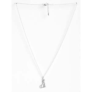 Collier pendentif chien CLARA fait main en argent sterling 925 avec sertissage clos et plaqué or, idéal pour un cadeau ou une fête, motif numéroté - Product Image 3