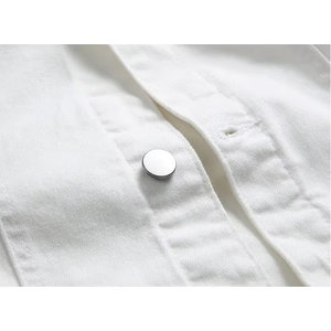 Veste en jean pour homme à manches longues et boutonnée, coupe classique, qualité supérieure, prix de gros - Product Image 5