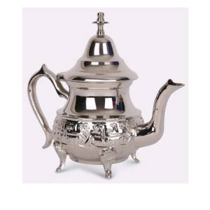 Tetera de latón decorativa para el hogar, café y tetera chapada en plata, alta calidad, bajo precio - Product Image 1