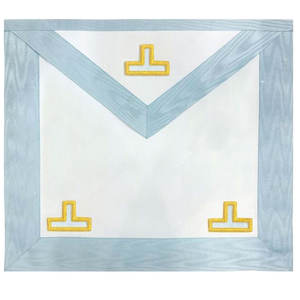 2025 WORSHIPFUL MASTER TABLIER Français Moderne Rite Brodé En Cuir À Coudre Badge - Product Image 3