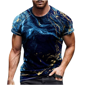 Camiseta de Moda para Hombre, Transpirable, Ecológica, de Corte Regular, Ligera, de Media Manga, en Tejido de Rizo, Personalizable, Ropa Casual - Product Image 1