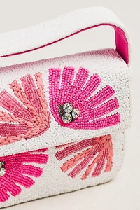 Sac fourre-tout en coton de luxe de plage de vacances perlé à la main de haute qualité pour une utilisation de fête personnalisable - Product Image 3