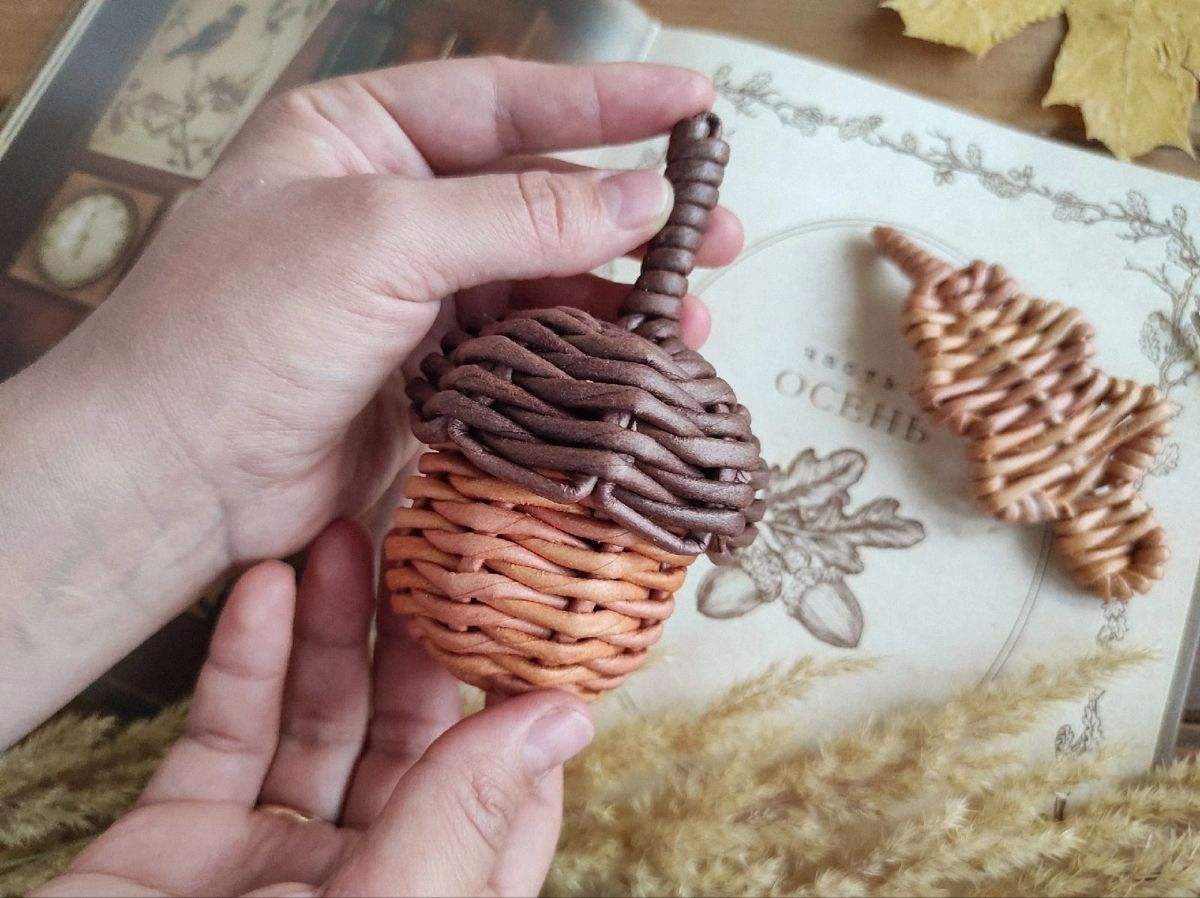 Beige with Brown Top