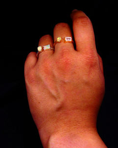 Bague de cocktail personnalisée en argent sterling 925 plaqué or à la main avec pierres précieuses semi-précieuses à la mode - Product Image 6