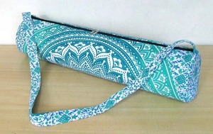 Estera de Yoga acolchada de algodón hecha a mano bolsa señora Vintage Mandala estampado ligero duradero ecológico elegante viaje de lujo - Product Image 2