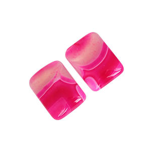 Colgante de Ágata Rosa Rectangular, Piedra Rectangular Cabujón para Joyería, Gema Artesanal, Cristal Curativo, Mayorista de Gemas - Product Image 5