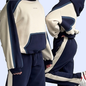 Chándal de talla grande transpirable de alta calidad para hombre, para correr en invierno, ropa informal con logotipo personalizado, conjuntos estampados al mejor precio - Product Image 2