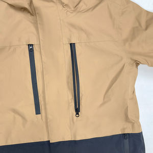 Personalizado con capucha cremallera impresa impermeable esquí hombres chaqueta de tallas grandes transpirable a prueba de viento ropa de nieve estaciones de esquí al aire libre uso de invierno - Product Image 4