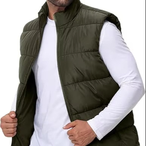 Venta Directa de Fábrica, Chaleco Acolchado Personalizado de Alta Calidad, Transpirable, con Cierre Completo, para Hombre, Ropa de Abrigo Informal de Invierno - Product Image 1